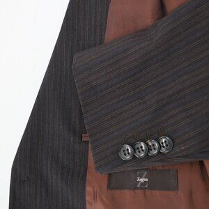 Z Zegna Sport Coat mens 40R Wool suit Blazer 3 Button notch lapel jacket